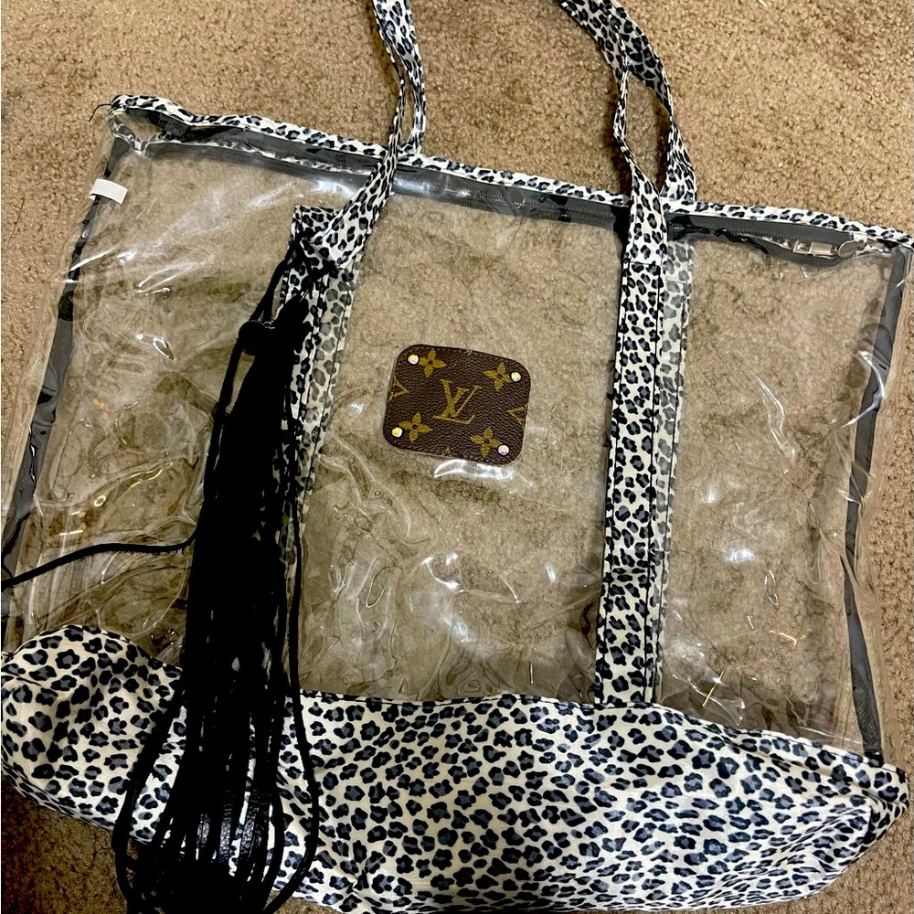 Transparent LV Repurposed Bag